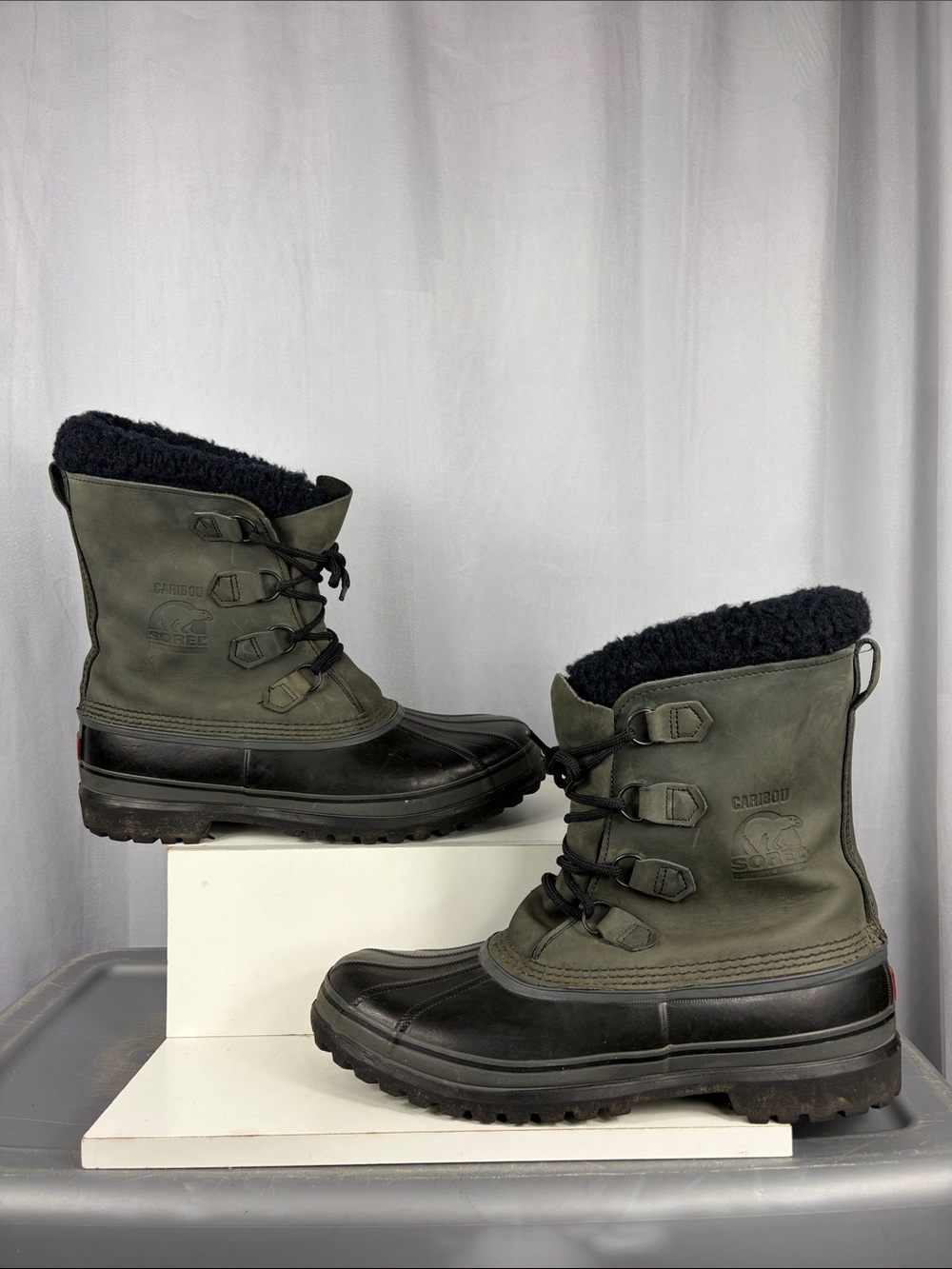 Men’s Sorel Kaufman Canada Winter Waterproof Insulated Snow Boots in Shale Stone